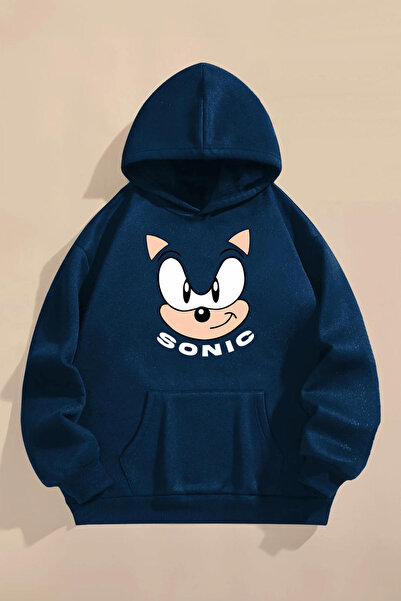 Machetta Children's Sonic Printed Hooded Sweatshirt Hoodie
