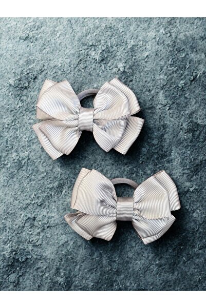 NYUZA مشبك القوس الرمادي 2 حزمة