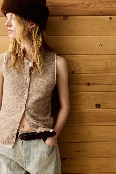 Pull & Bear Çift düğmeli yelek