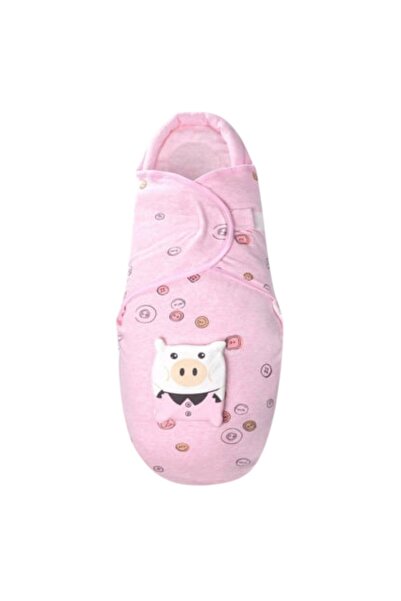 Krista Pink cotton baby swaddling blanket system for babies 0-6 months