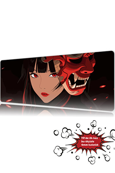urzuva Akahana 90x40 4MM Kalınlık Premium Gaming oyuncu mousepad, Anti Slip X...