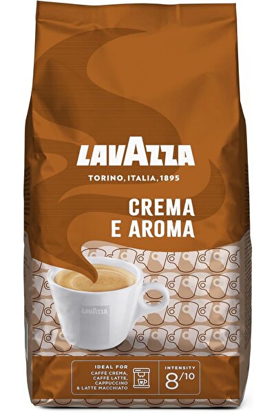 lavazza crema e aroma حبوب قهوة لافاتزا إسبريسو كريما أند أروما، تحميص متوسط، 1 كجم، ذهبي