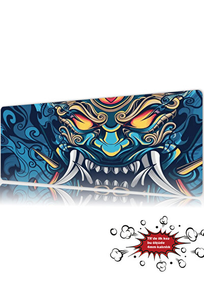 urzuva Oni Reborn 90x40 4MM Kalınlık Premium Gaming oyuncu mousepad, Anti Sli...