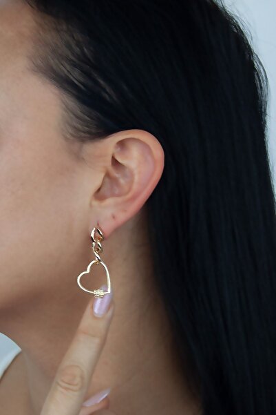 Liveyn Design أحسب القلب أقراط الذهب