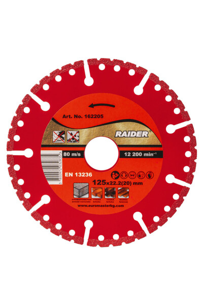 Raider Universal Diamond Cutting Disc 125x22.2mm RD-DD26