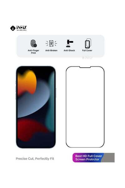 ineix HD Full Curved Tempered Glass Screen Protector for Apple iPhone 13 Mini