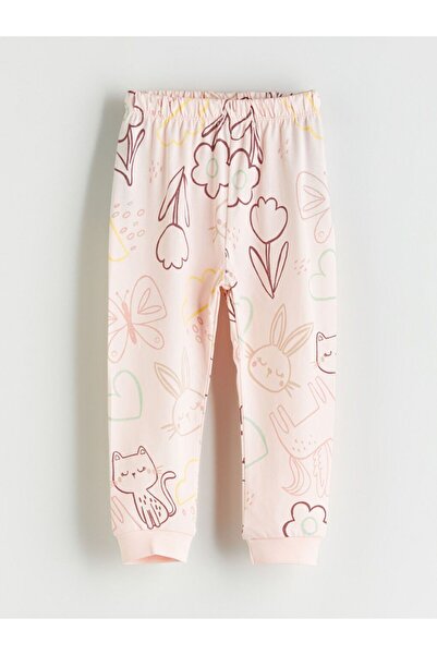 LC Waikiki Lcw Baby Buy Elasticated Printed Baby Girl Jogger Pajama Bottoms