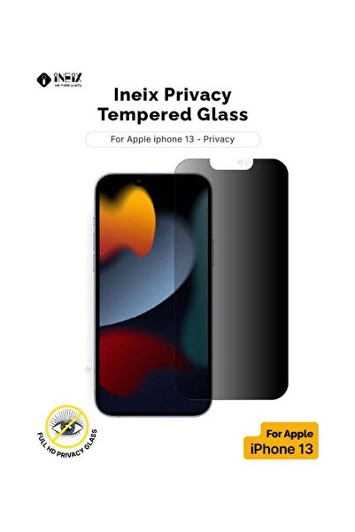 ineix واقي شاشة من الزجاج المقوى للخصوصية لهاتف Apple iPhone 13
