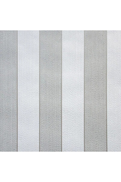 Zambaiti Textile wallpaper, striped design, gray, white, Zambaiti, 30003