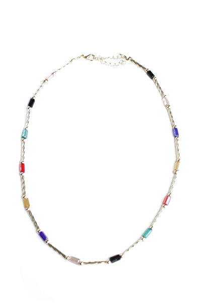 Liveyn Design قلادة حجر ملون