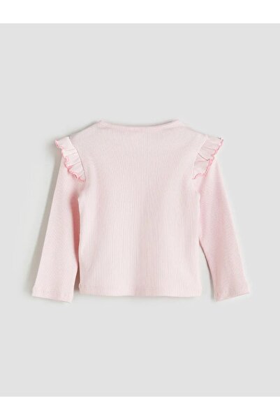 LC Waikiki Μπλουζάκι για κορίτσια Vision New Season Crew Neck με τύπωμα