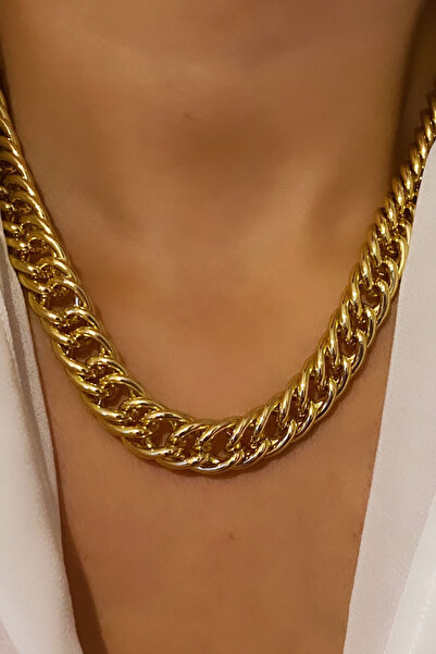 Liveyn Design سلسلة شبكية قلادة ذهبية اللون