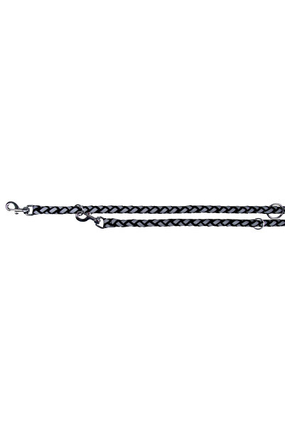 Trixie Lesă Cavo din frânghie, reglabilă/reflectorizantă, S-M 2,00 m/12 mm, N...