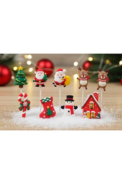 Adana Pasta Malzemeleri ERT-YIL-25401 ORNAMENT DRĂGUȚ DE CRĂCIUN DIN PVC 1 BU...