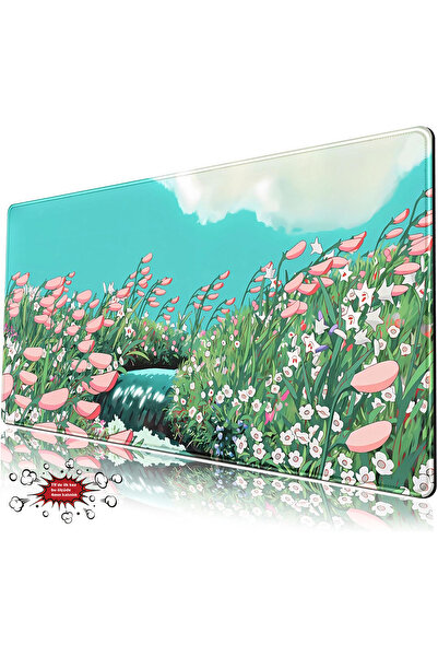 urzuva Spring Happiness 90x40 4MM Kalınlık Premium Gaming oyuncu mousepad, An...