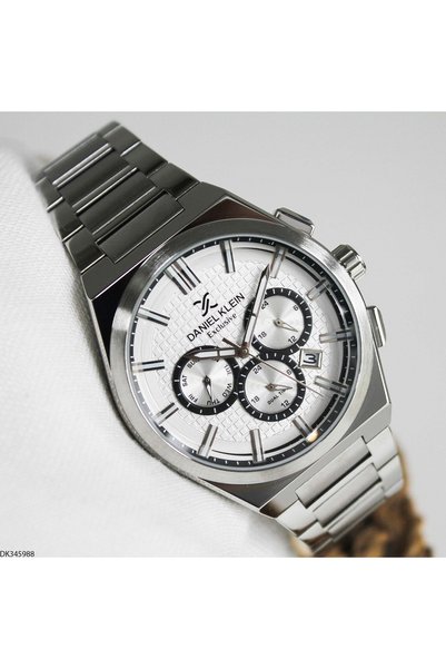 Daniel Klein ساعة يد رجالية بسوار فولاذي DK345988