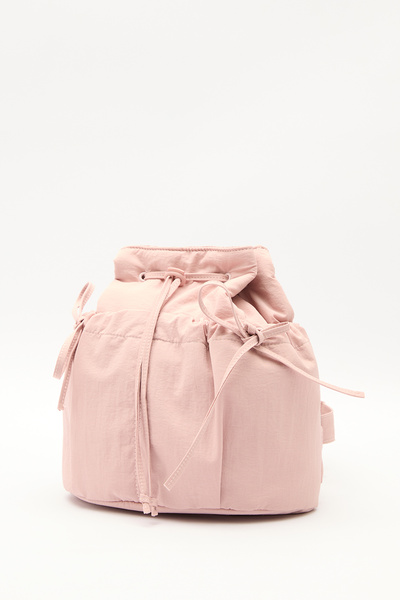 Manuka Backpack with Drawstring Detail Pink
