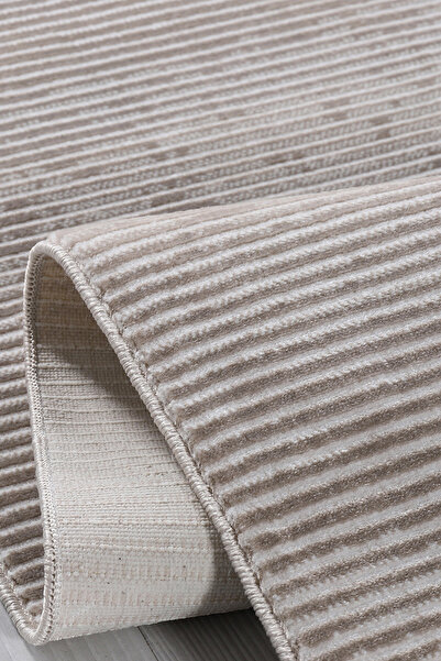 Konfor Halı Level Le001 Bej Hav Toz Vermez Salon Mutfak Koridor Oturma Odası ...