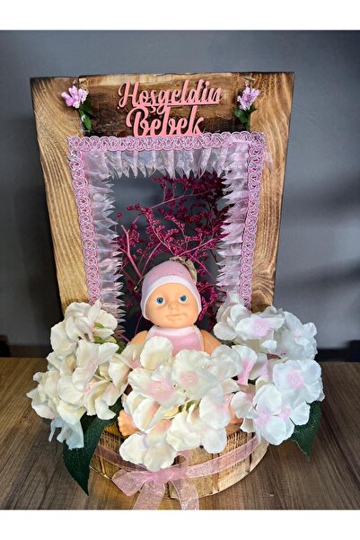 ciceksanat Kız bebek hoşgeldin hediyesi hoşgeldin bebeğim kız bebek doğum hed...