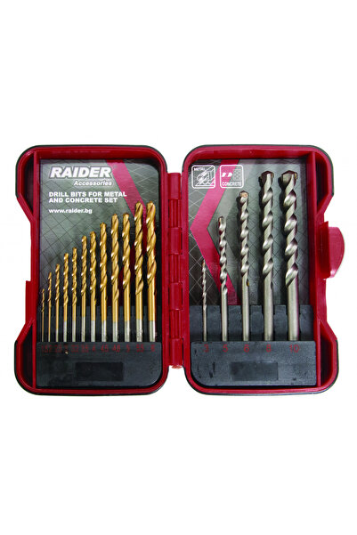 Raider Set burghie pentru metal și zidărie Ø1.5-10mm 17 buc