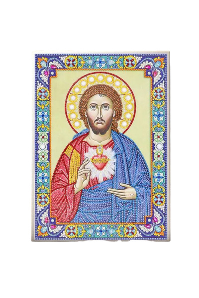 Krista Tablou pe pânză R8086 Inima lui Isus, cu umplutură, înrămat, 30x40 cm