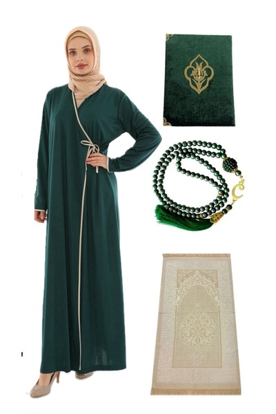 medipek Namaz Elbisesi Seccade Inci Tesbih Yasin Namaz Set