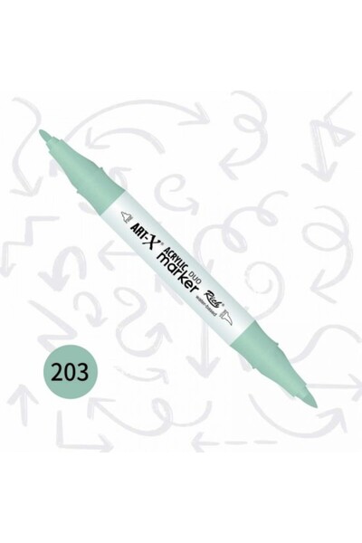 Rich Art-x Akrilik Marker Çift Taraflı Kalem No:203