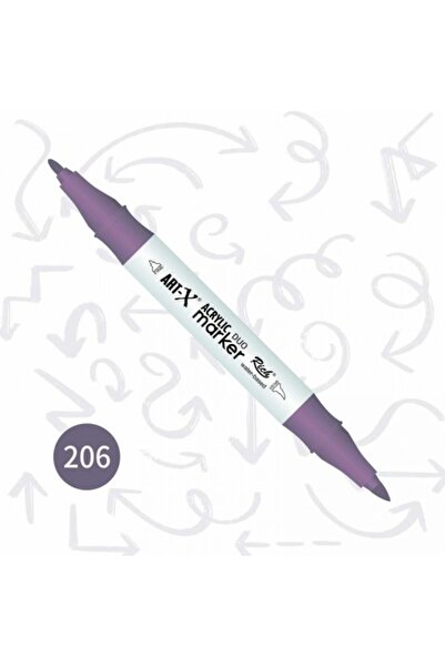 Rich Art-x Akrilik Marker Çift Taraflı Kalem No:206