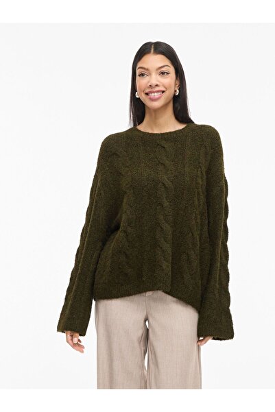 VILA Strickpullover VIMARLEY Rundhals