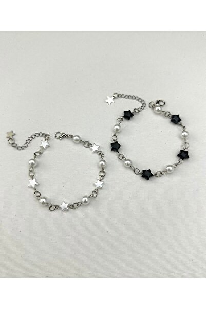 sleyshop Coquette Y2K Star Bead Double Friendship Couple Bracelet