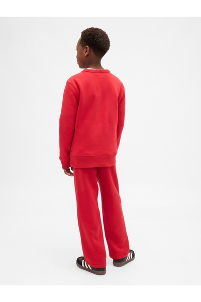 GAP Erkek Çocuk Kırmızı Slim Logo Pantolon