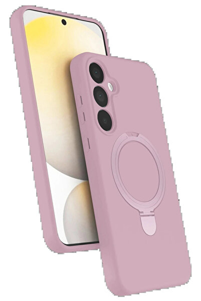 Litae غطاء حماية LitaeTrend لهاتف سامسونج جالاكسي A35 5G مع حامل ماجسيف - وردي فاتح