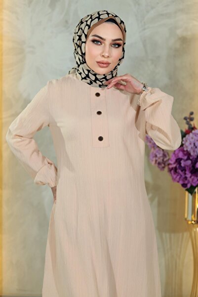 Modamihram Комплект одягу з ґудзиками бежевого кольору MSW10358-3