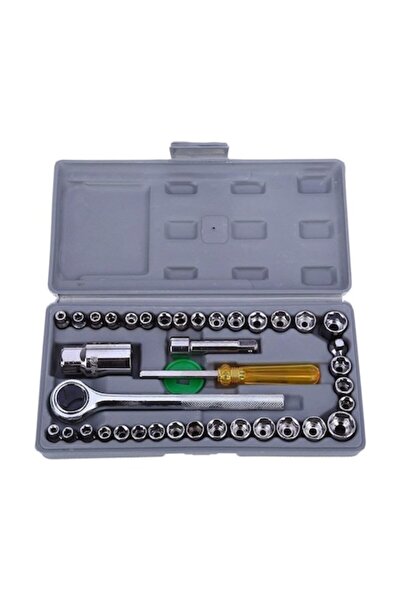 HAPPY JOKER Set chei tubulare, 40 piese (compacte, 24,5x12,5x3,7 cm)