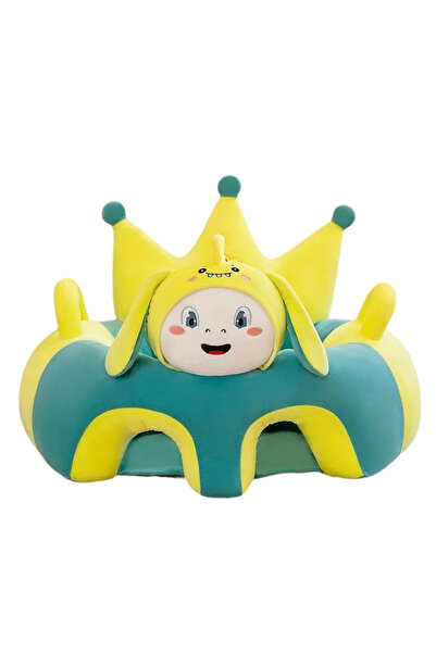 Krista Scaun înalt Royal Crown Happy Dino Baby cu spătar și suport pentru pic...