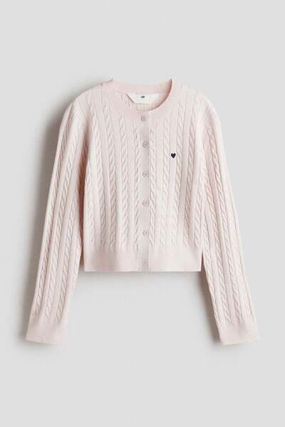 H&M كارديجان محبوك بالكابل
