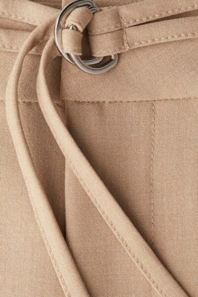 H&M Belted tailored trousers