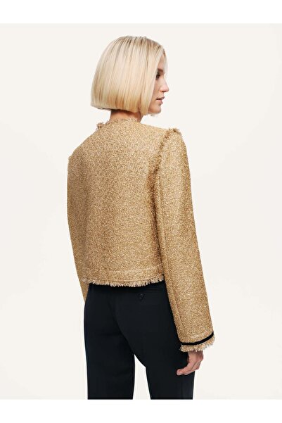 Nocturne Tweed Jacket with Bow Detail