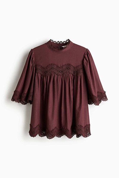 H&M Lace-trimmed blouse