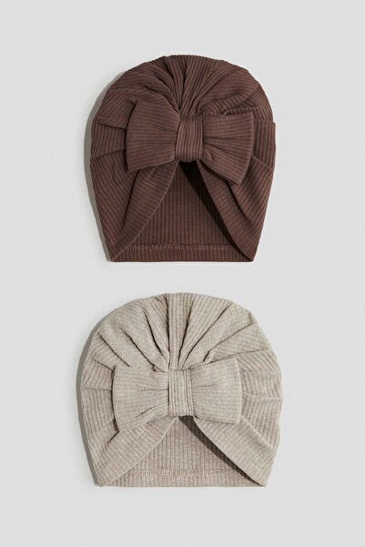 H&M 2-pack knot-detail hats