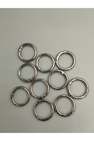 Zeyora Yaylı Metal Halka, Çanta Aksesuarı ( İç Çapı 2cm ) 10'lu Paket