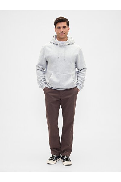 GAP Erkek Kahverengi GapFlex Straight Fit Khaki Pantolon