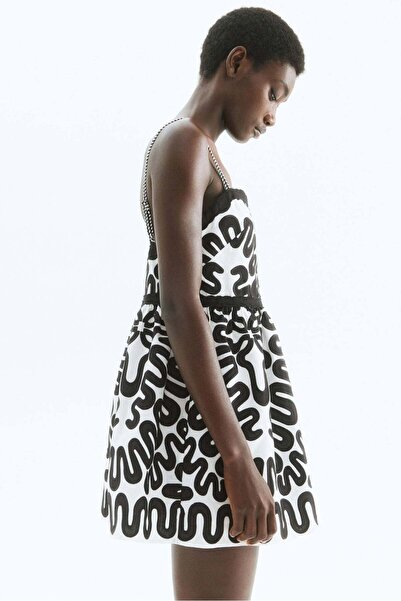 H&M Embroidered strappy dress