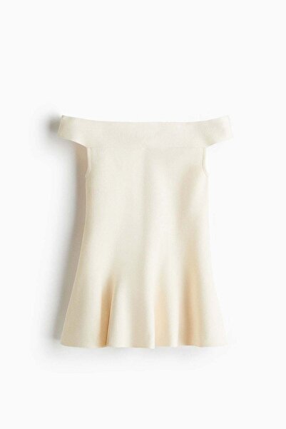 H&M Off-the-shoulder peplum top