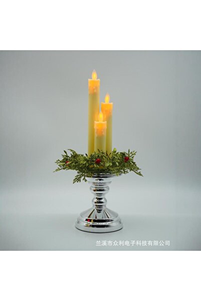 Sofia Store Lumanare Decorativa pentru Craciun,35x10cm,cu Efect Flacara