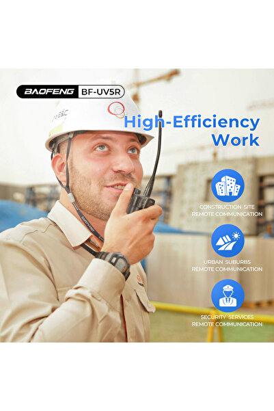 BAOFENG 2pcs UV-5R Handheld Transceiver, Durable Dual Band Two-Way Radio,Rechargeable 2800mAh