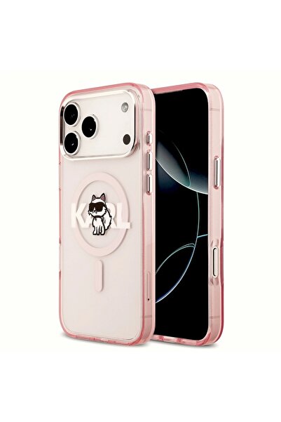 Karl Lagerfeld Θήκη συμβατή με iPhone 17 Pro Max, IML MagSafe, ροζ