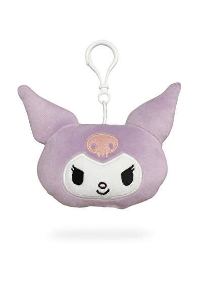 kuromi Charm Plush Keychain Purple