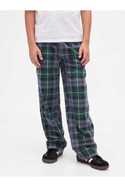 GAP Erkek Çocuk Yeşil Relaxed Cozy Pantolon