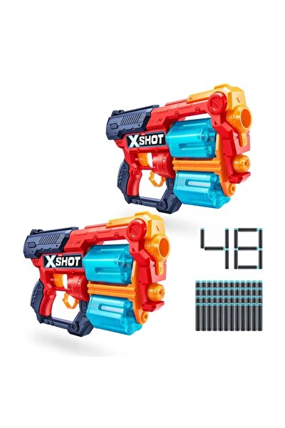 Zuru Set of 2 X-Shot Excel 48-Loader Shooters, Multicolored